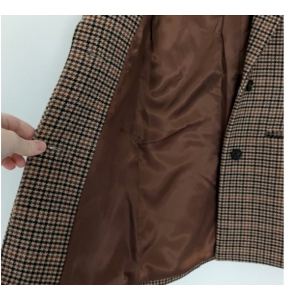 Abercrombie Double Button Houndstooth Blazer Jacket - Picture 4 of 5
